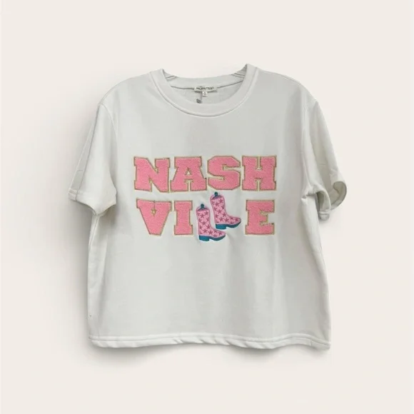 Nashville Main Strip cropped oversized T - Picture 2 of 7